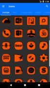 Orange and Black Icon Pack Free screenshot 4