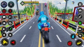 Police bike Stunt Bike Racing screenshot 6