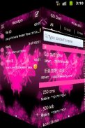 Tema rosa do coração GO SMS screenshot 3