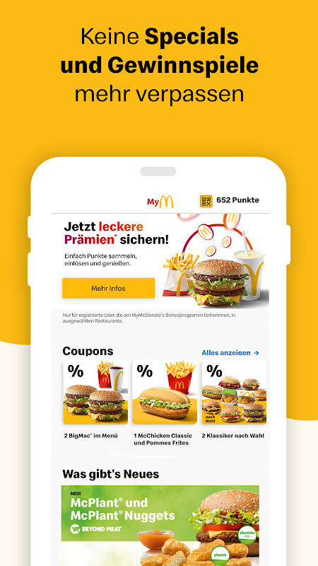 McDonald's App para Android e iOs - Descarga de graça!