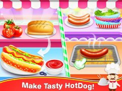 Hot Dog Criador de rua Jogos de Alimentos screenshot 5