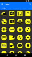 Yellow and Black Icon Pack v4.7 ✨Free✨ screenshot 15