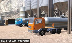 Oil Tanker Transporter Truck Driving Games screenshot 6