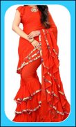 Women Fashion Ruffle Sarees screenshot 1