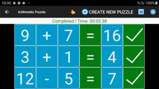 Simple Arithmetic Puzzle screenshot 3