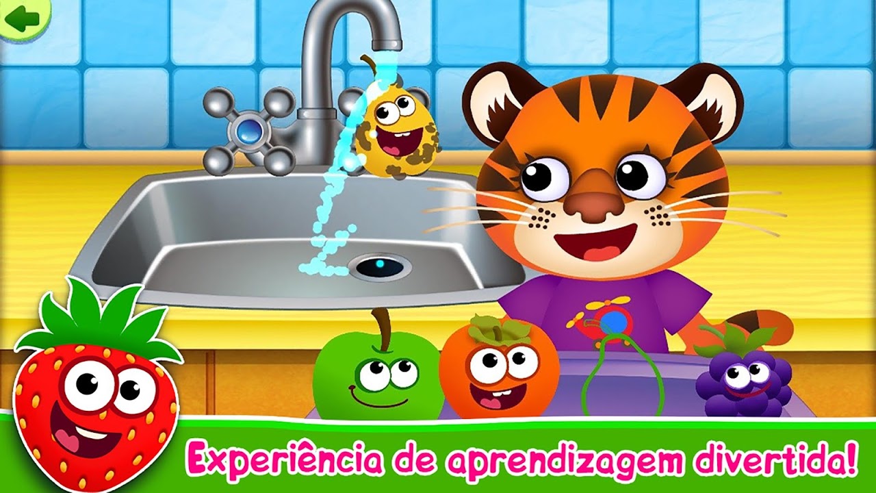 Baixe Funny Food ABC para crianças! Jogos educativos 4-6 no PC com MEmu