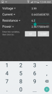 Ohm's Law Calculator screenshot 1
