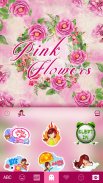 Pinkflowers Keyboard Theme screenshot 3