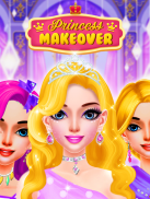 Pink Princess Makeover & Dress Up : MakeUp Salon screenshot 2