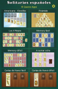 Solitarios de cartas (con la baraja española) screenshot 8