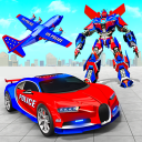 US Police Robot Car Transporter Police Plane Game