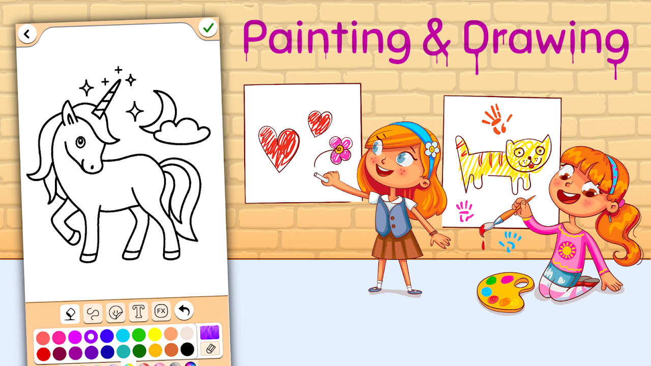 Download do APK de Pintura e desenho para meninas para Android