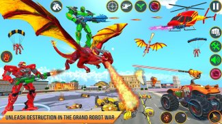 Dragon Robot Car Games 3d screenshot 5