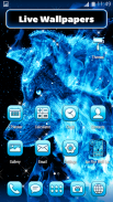 Blue Wolf Theme Launcher screenshot 0