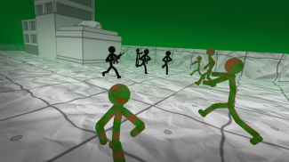 Stickman vs Zombies 3D screenshot 1