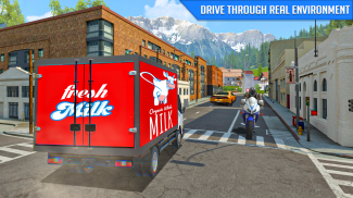 leite caminhão Entrega 3D screenshot 3
