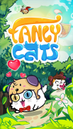 Fancy Cats - Cute cats dress up and match 3 puzzle screenshot 1