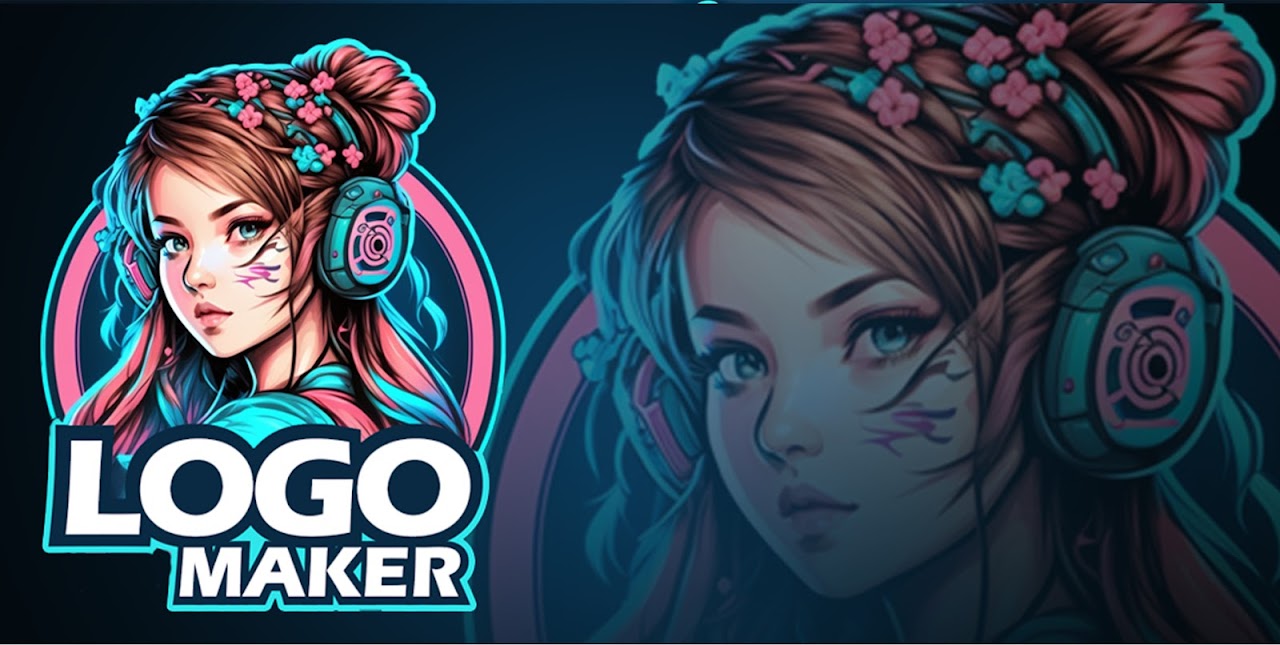 Gamer Girl Logo set - Mascot & Esport logo