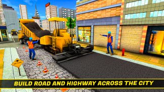 公路建設道路建設者2019年：免費遊戲 screenshot 0