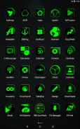 Flat Black and Green Icon Pack Free screenshot 10