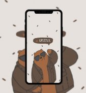 Cute Bear Cartoon Wallpaper screenshot 0