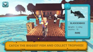 Square Fish: Trò chơi Câu cá screenshot 1