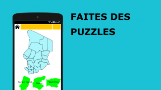 Carte Quiz Puzzle 2020 - Tchad - Régions screenshot 2