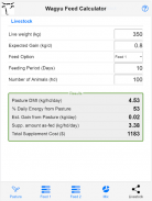 Wagyu Feed Calculator screenshot 1