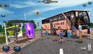 オフロードスクールバスドライバーゲーム screenshot 6