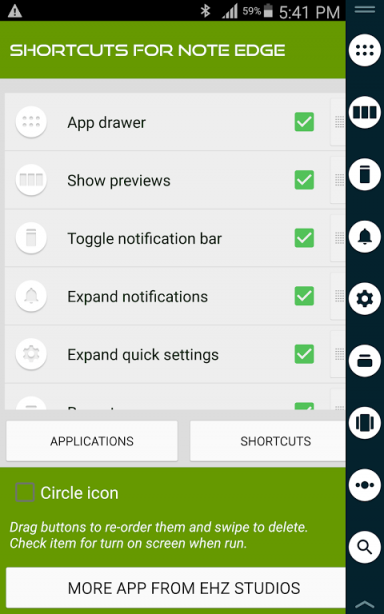 Shortcuts for Note Edge  Download APK for Android - Aptoide