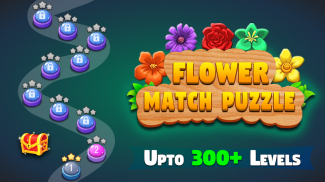 Flower Match Game Flower Merge screenshot 0