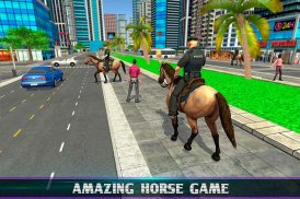 Montado cavalos polícia chase screenshot 3