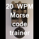 20 WPM CW Morse code trainer Icon