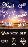 Stamp Pack: Neon Text screenshot 0