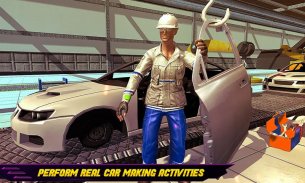 Car Maker Auto Mécanicien Car Builder Jeux screenshot 3