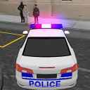 سائق مجنون سيارة شرطة 3D Icon