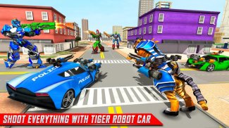 robot robot robot permainan: transportasi polisi screenshot 1