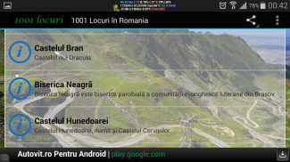 1001 Locuri în România screenshot 2