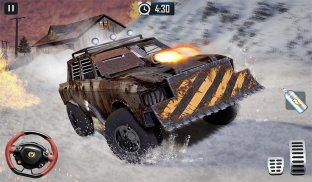 Furioso Carreras de coches muerte de nieve combate screenshot 4