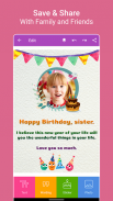 Birthday Greeting Cards Maker screenshot 4