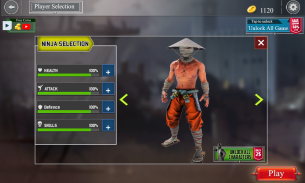 super ninja kungfu cavaleiro samurai sombra luta screenshot 7