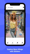 Pics-neon, blur, filter, background, selfie editor screenshot 6