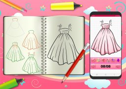 Learn To Draw Princess Dress Step By Step screenshot 2