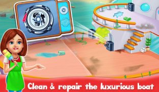 大房子清理和洗涤：房子清洁游戏 screenshot 0