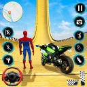 Superhero Bike Stunt 3D Race