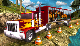 مزرعة الحيوانات النقل شاحنة ألعاب القيادة screenshot 10