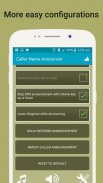 Locutor de nombre de llamada, Flash on call y SMS screenshot 3
