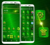 Green Texture Launcher Theme screenshot 2