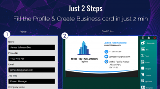 Business Card Maker, Visiting screenshot 2