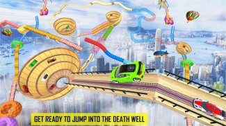 Car Stunts Impossible Tracks Death Well screenshot 2